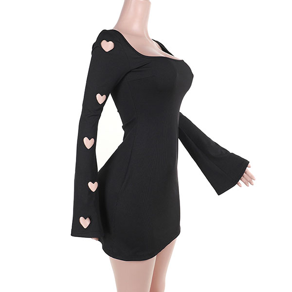 HEART SLEEVE ONE PIECE