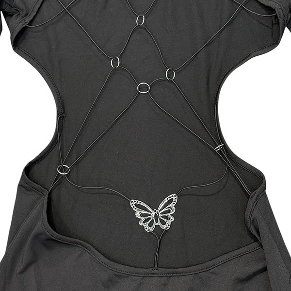 BACK LACE UP ONE PIECE