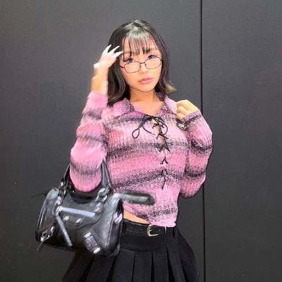 BORDER LACE UP SHIRT