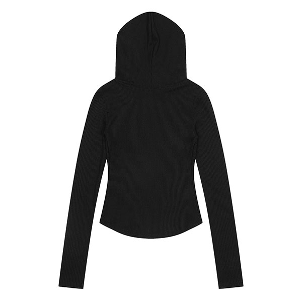 STAR RIB ZIP HOODIE
