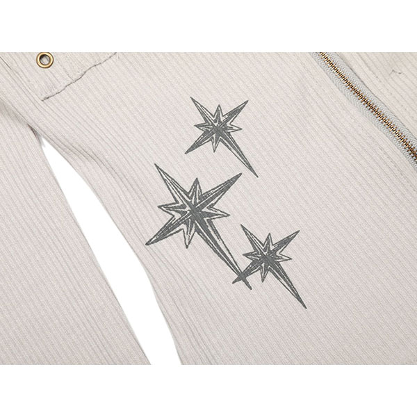 STAR RIB ZIP HOODIE