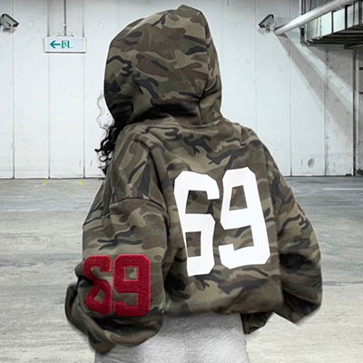 69 CAMO ZIP HOODIE