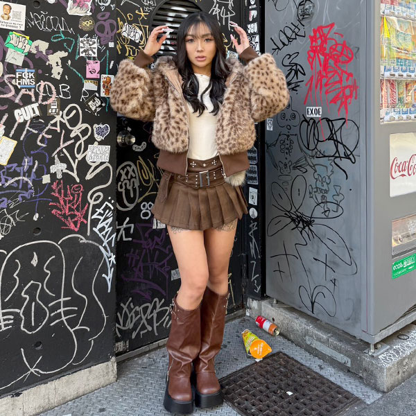 BEAR EAR FUR JACKET