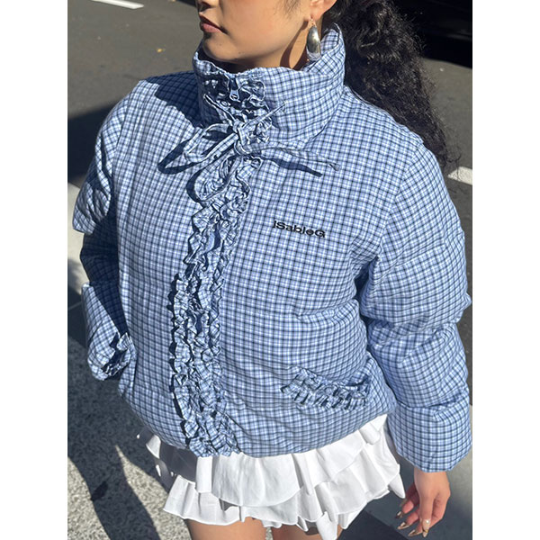 CHECK 2WAY PUFF JACKET