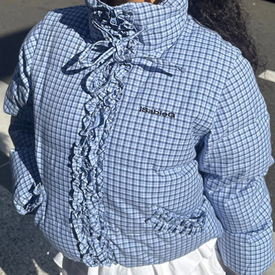 CHECK 2WAY PUFF JACKET