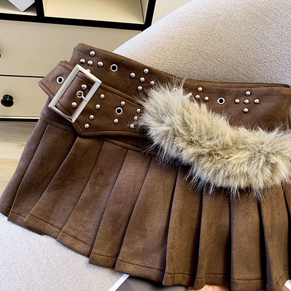 STUDS FUR BELT FRILL SKORT