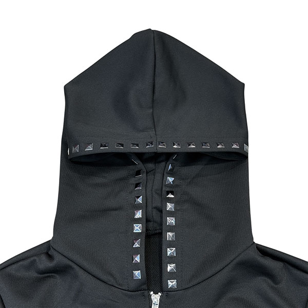 LINE STUDS ZIP HOODIE
