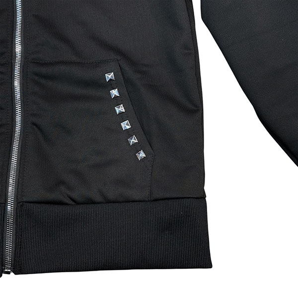 LINE STUDS ZIP HOODIE