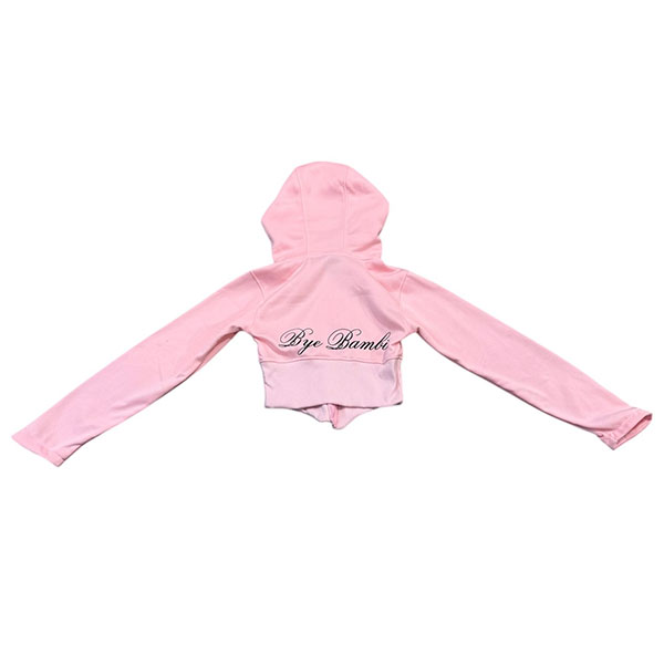 STUDS CORSET ZIP HOODIE