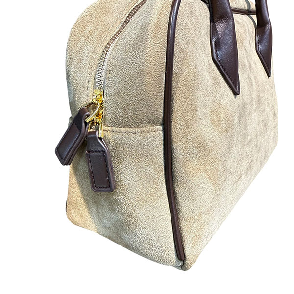 FAKE SUEDE SHOULDER BAG