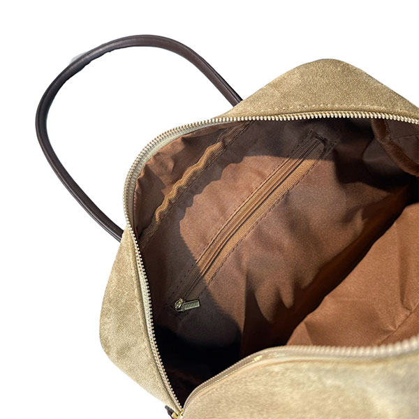 FAKE SUEDE SHOULDER BAG