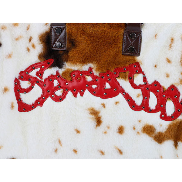 COW FUR TRAVEL BAG