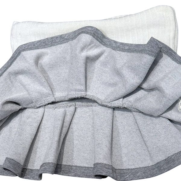 3D SWITCHING RIB PLEATS SKIRT