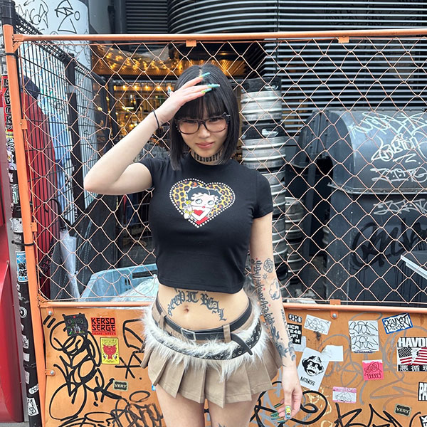 BETTY LEOPARD HEART T-SHIRT