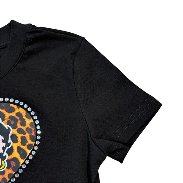 BETTY LEOPARD HEART T-SHIRT