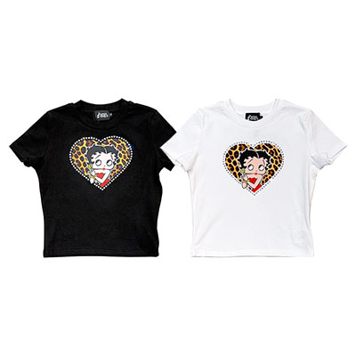 BETTY LEOPARD HEART T-SHIRT