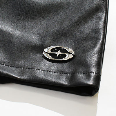 PLATE ECO LEATHER SKORTS