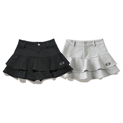 PLATE JERSEY FRILL SKORTS