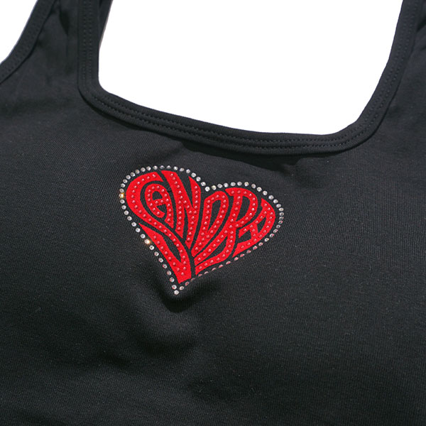 HEART STONE LACE UP TANKTOP