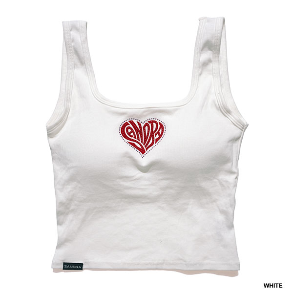 HEART STONE LACE UP TANKTOP
