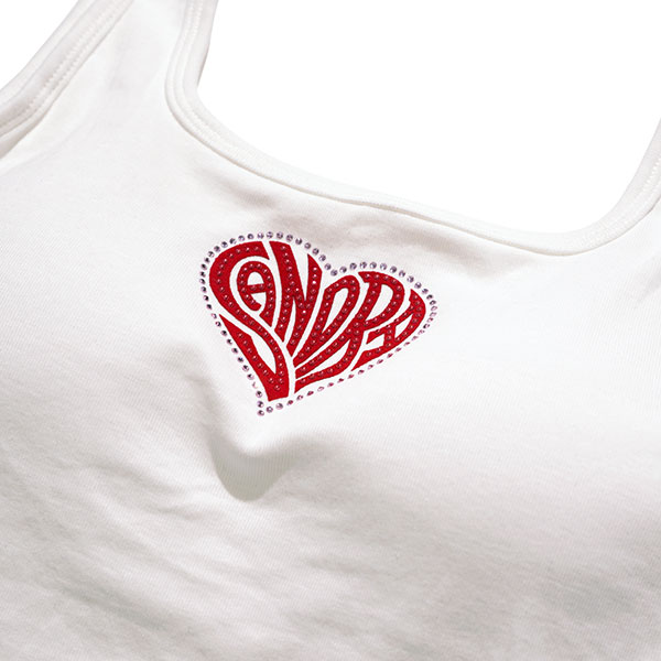 HEART STONE LACE UP TANKTOP