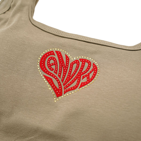 HEART STONE LACE UP TANKTOP