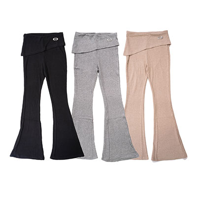 PLATE RIB FLARE PANTS