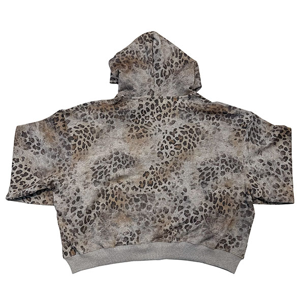 LEOPARD ZIP HOODIE