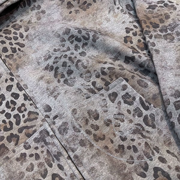 LEOPARD ZIP HOODIE