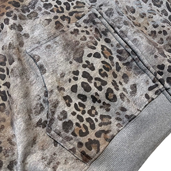 LEOPARD ZIP HOODIE