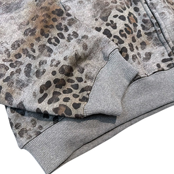 LEOPARD ZIP HOODIE