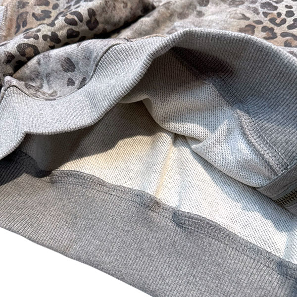 LEOPARD ZIP HOODIE