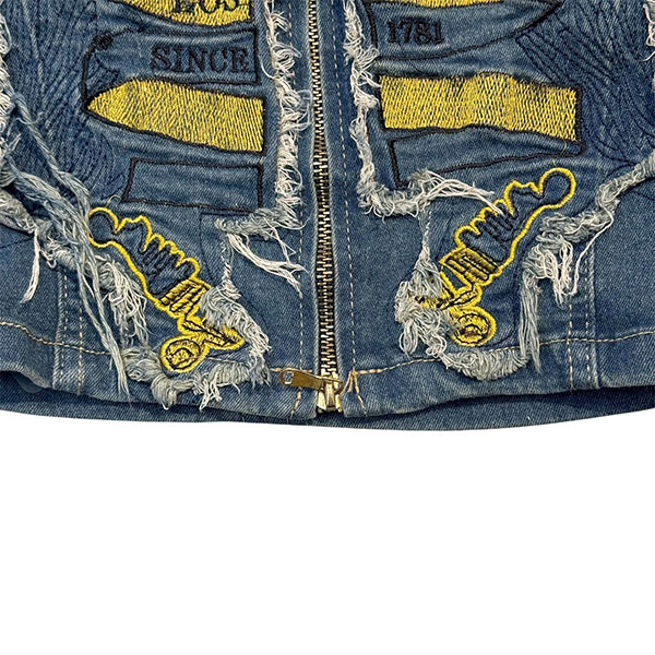 PATCH DENIM RIDERS JACKET