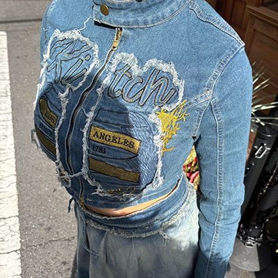 PATCH DENIM RIDERS JACKET