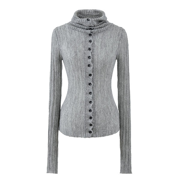 BUTTON TURTLE CARDIGAN