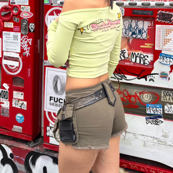 MILITARY BELT SHORTS