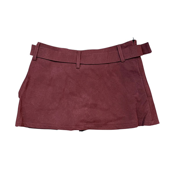 FAKE SUEDE STUDS SKIRT