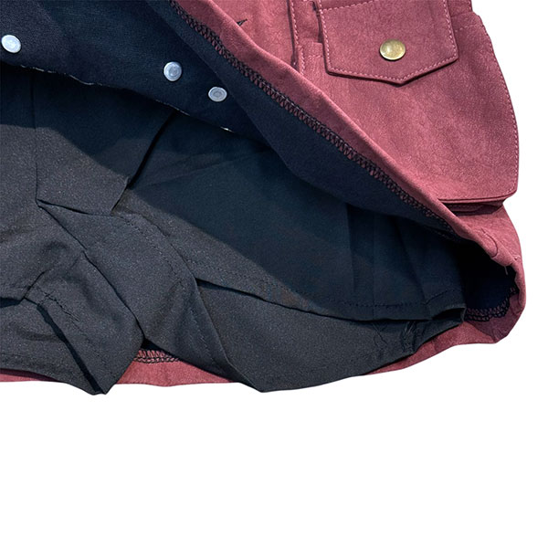 FAKE SUEDE STUDS SKIRT