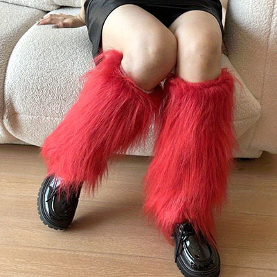 FUR LEG WARMER