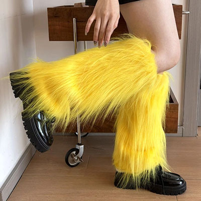 FUR LEG WARMER