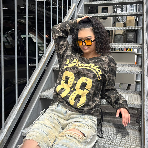 88 CAMO OFF SHOULDER