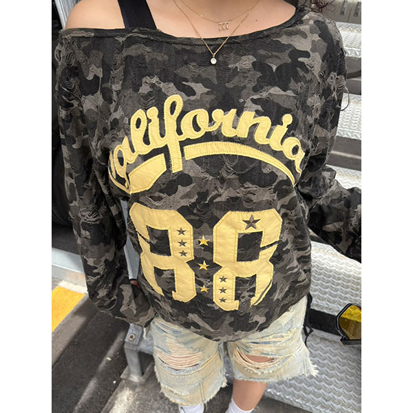 88 CAMO OFF SHOULDER