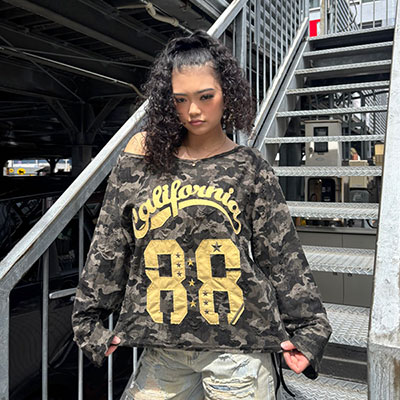 88 CAMO OFF SHOULDER