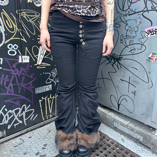 TRIM FUR FLAME PANTS