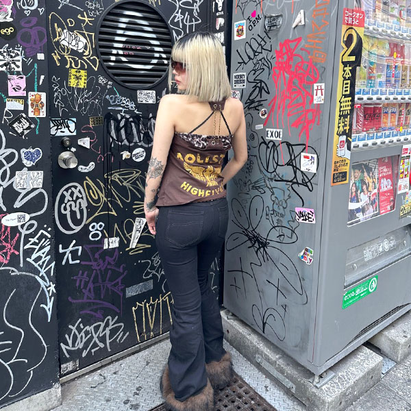 TRIM FUR FLAME PANTS