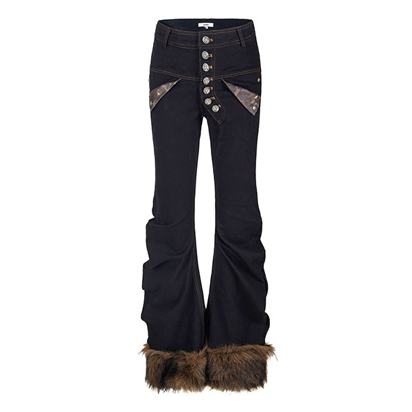 TRIM FUR FLAME PANTS