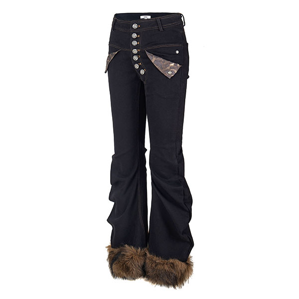 TRIM FUR FLAME PANTS