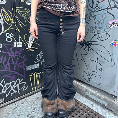 TRIM FUR FLAME PANTS