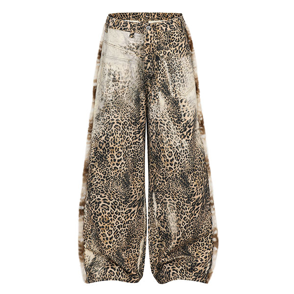 LEOPARD WIDE PANTS