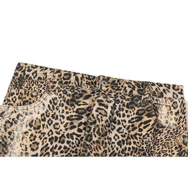 LEOPARD WIDE PANTS